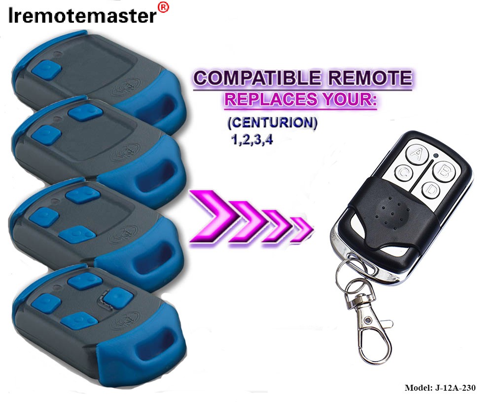 Telekomanda e hapjes së dyerve të garazhit 433MHZ Klon Rolling Code 4 Buttons